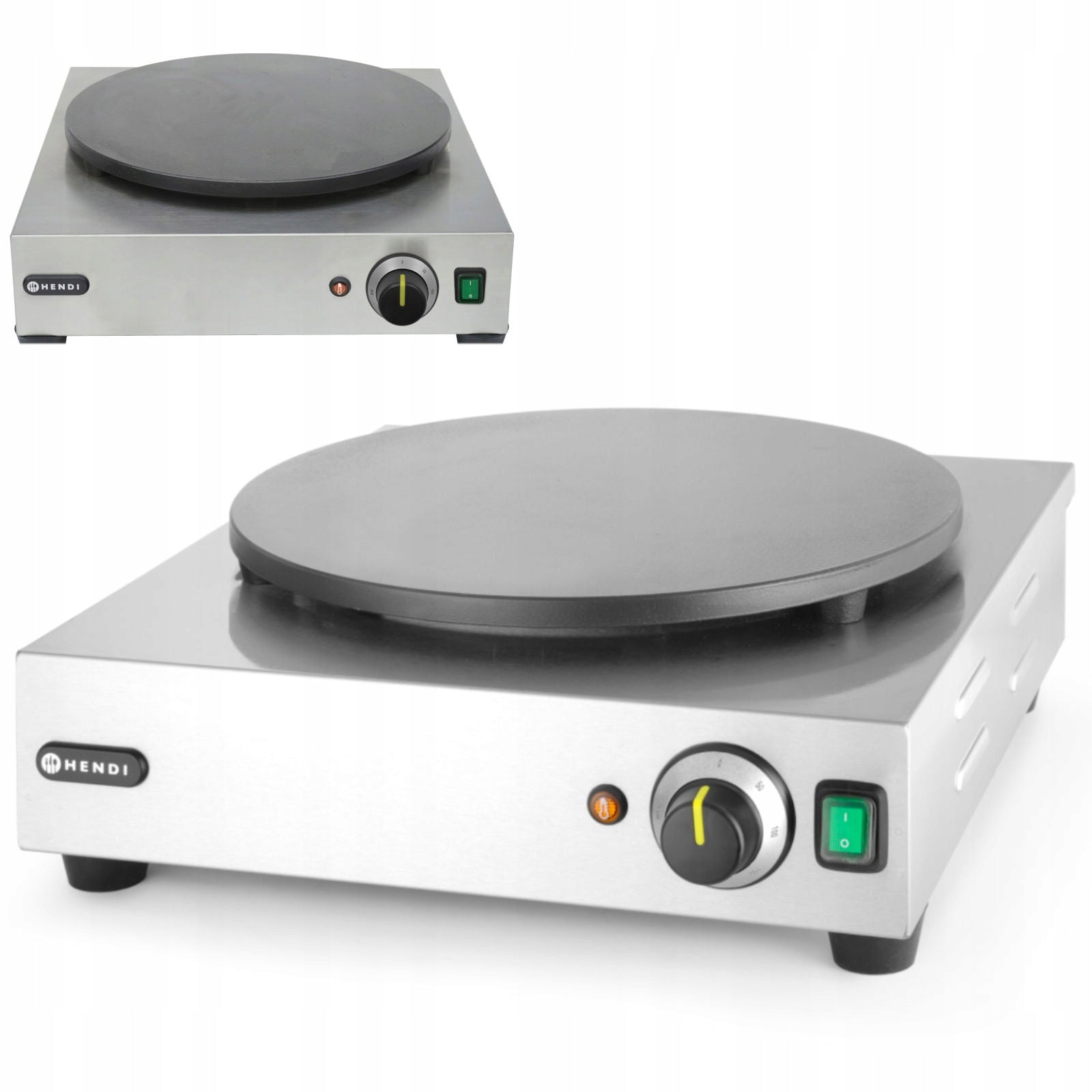 Electric pancake maker Hendi 3000W 230V ceramic cast iron plate 40cm