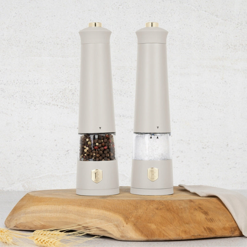 Electric pepper and salt grinders 2pcs BerlingerHaus Sahara BH-9545
