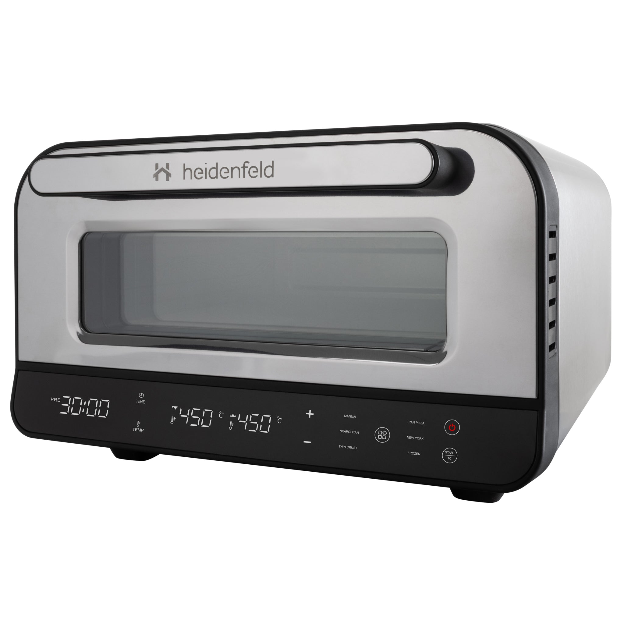 Electric pizza oven Heidenfeld Pizzaboss 1850W 450°C stone shovel Packaging status original