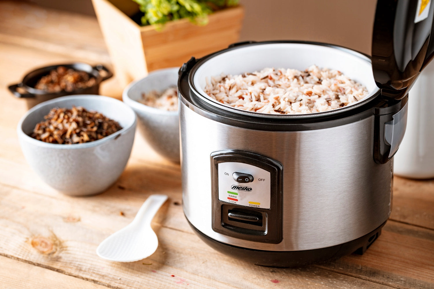 Electric pot for cooking rice cooker 1,5L Mesko MS 6411 Packaging status original