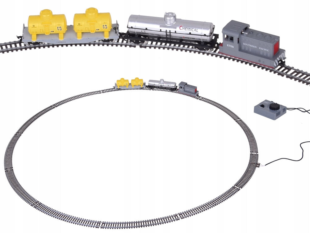Electric queue with RC0651 tanker freight train control unit Brand Jokomisiada