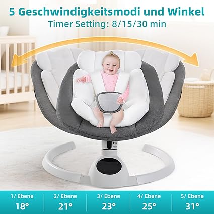 Electric rocker lounger for babies up to 9 kg 3-stage timer Brand no brand