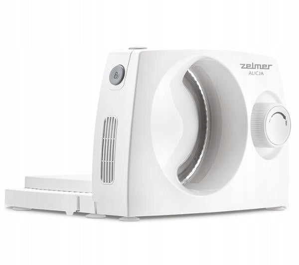 Electric slicer for bread and cold cuts Zelmer Alice ZFS1017 150W White Packaging status original