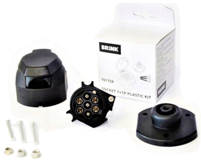 Electric socket of towing hook 7 pin with disconnection P.fog Brink Manufacturer's catalog number 761759BRINK