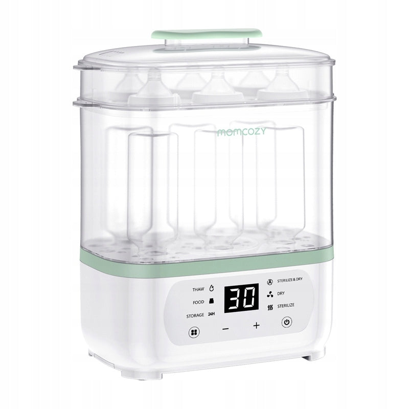 Electric sterilizer Momcozy with LCD display white/green 3in1 Manufacturer code BS002-WH12NB-A