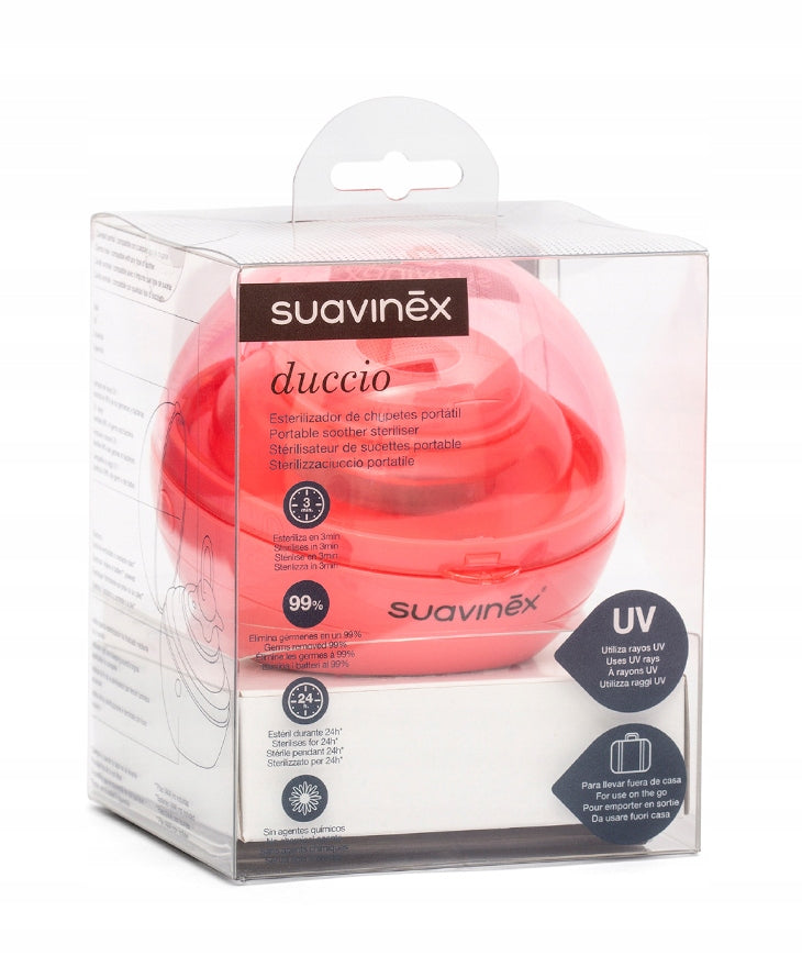 Electric sterilizer Suavinex 40081994 UV for pacifiers red Packaging status original