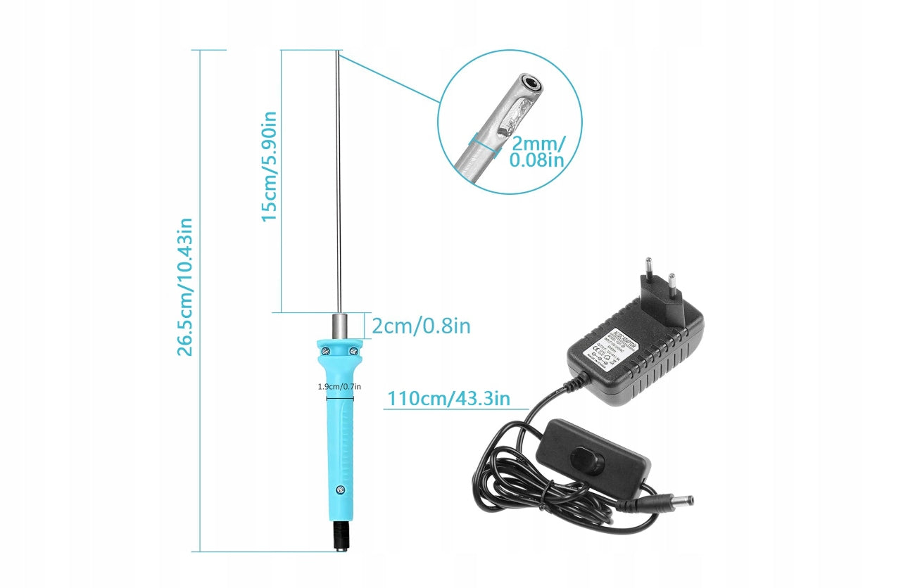 Electric thermal knife for cutting polystyrene foam cutting 230 V 10 cm Packaging status original