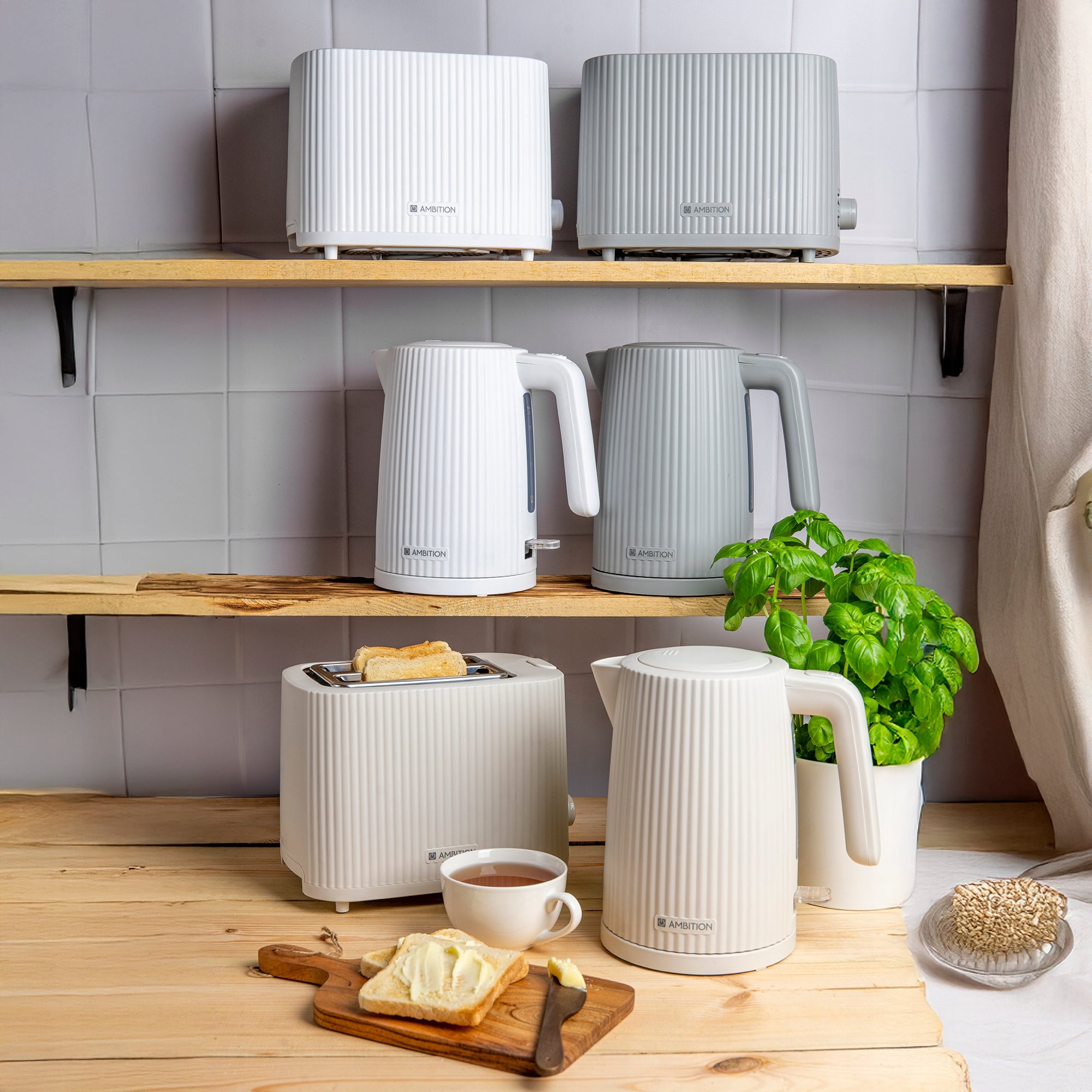 Electric toaster Curly white AMBITION ELECTRO 69612 Power rating 930 W