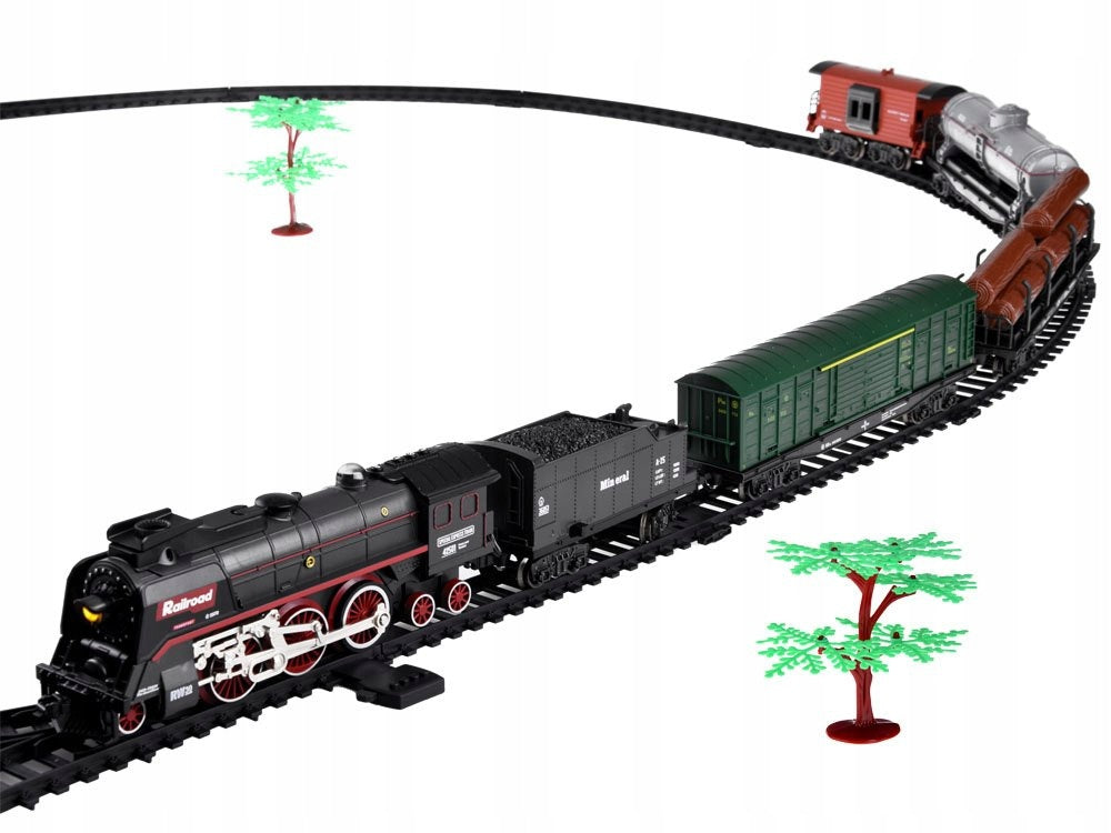 Electric train 185x99cm smoke steams sound effect RC0622 Brand Jokomisiada