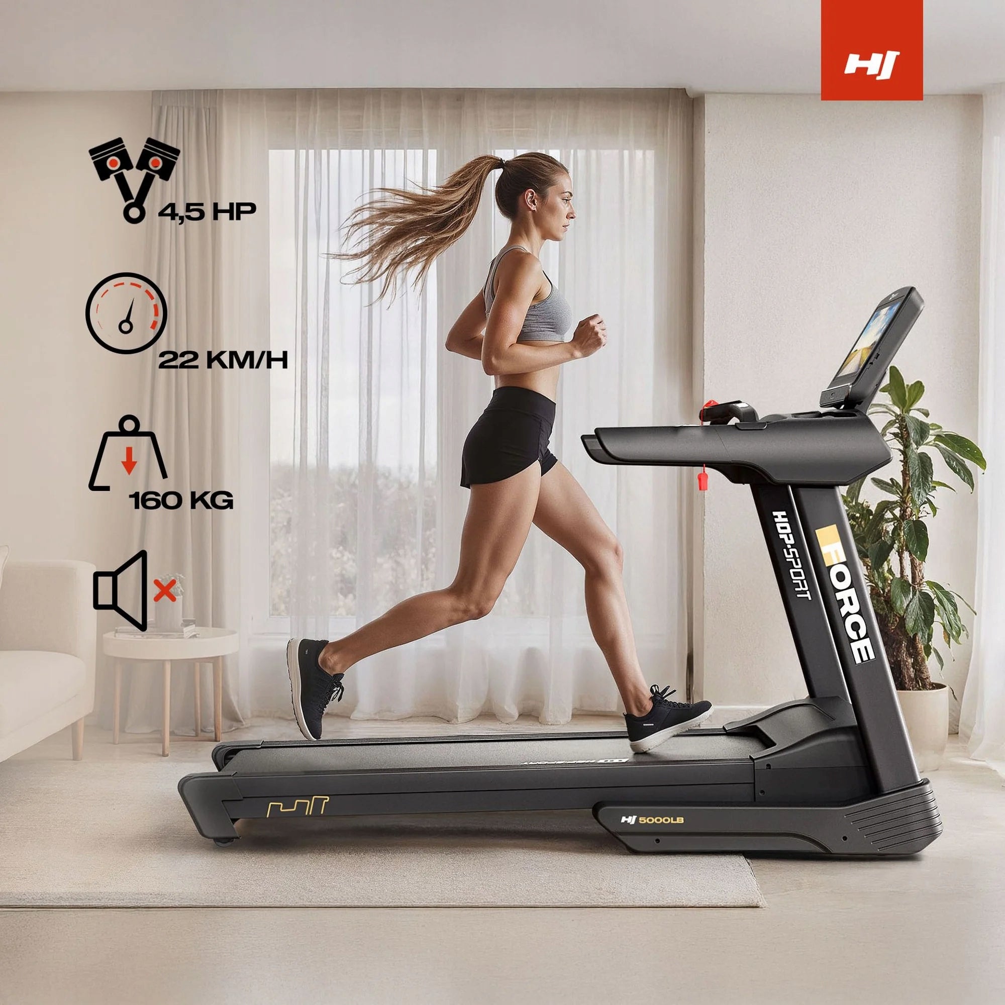 Electric treadmill 4,5KM Folding 22km/h Wide Belt Shock Absorption Model other