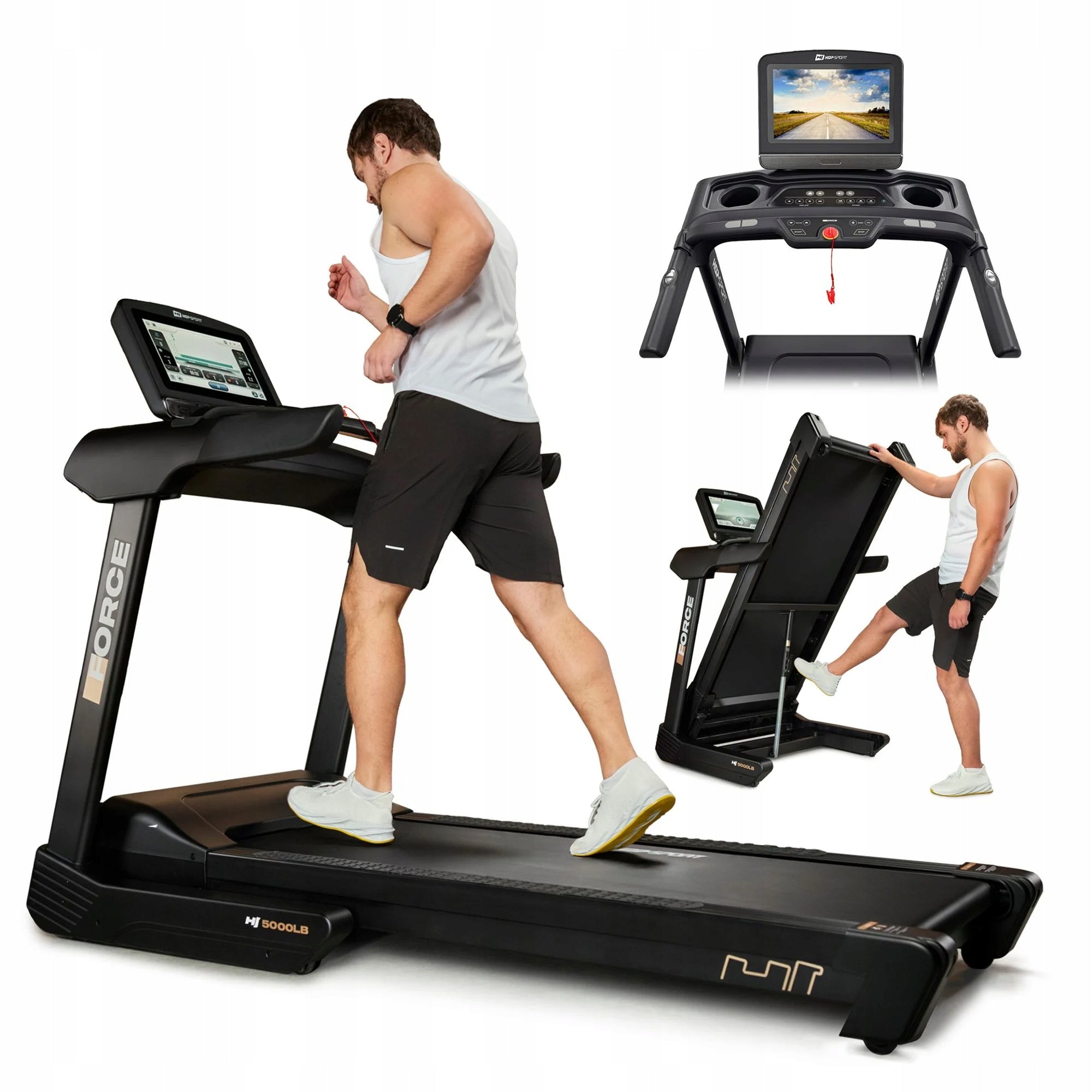 Electric treadmill 4,5KM Folding 22km/h Wide Belt Shock Absorption
