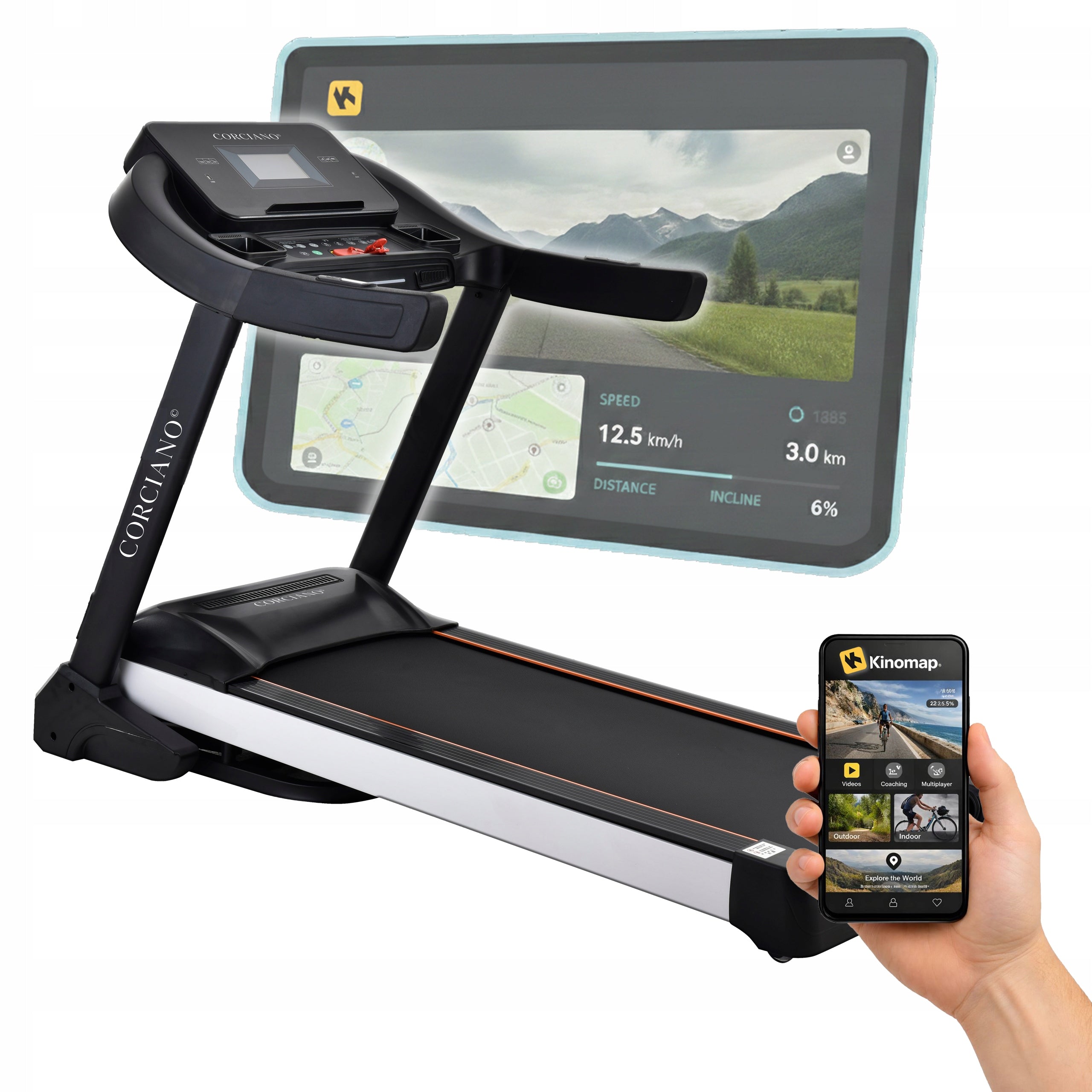 Electric treadmill CORCIANO FORZA folding max 180kg