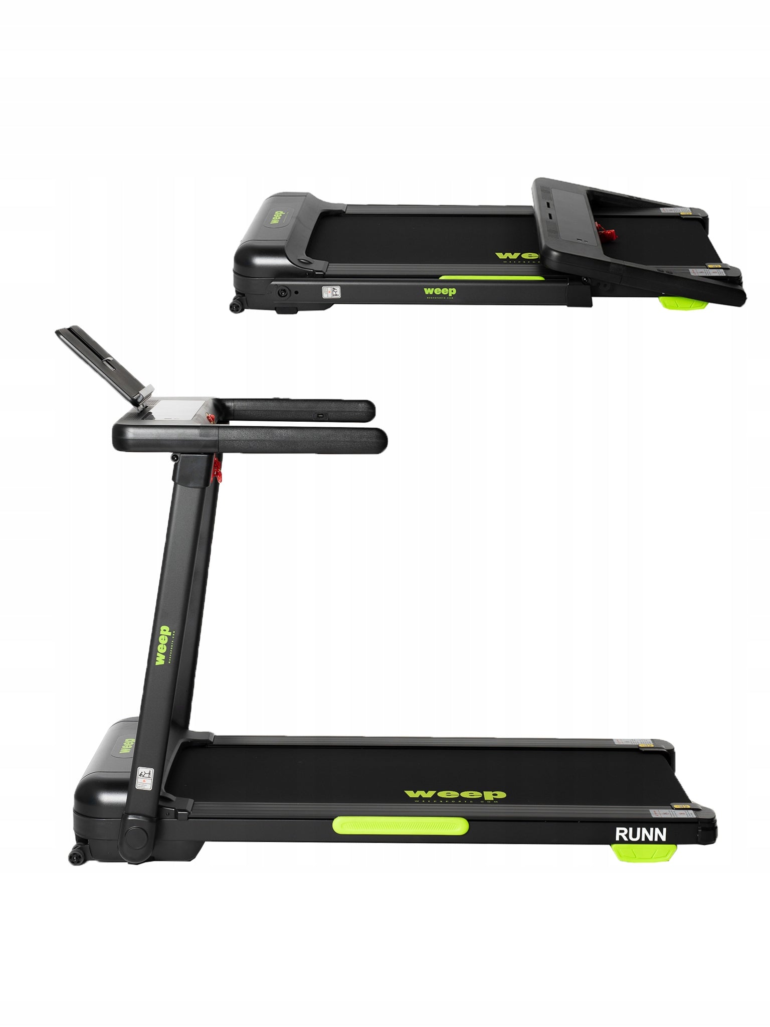 Electric treadmill WEEP RUNN with shock absorption, 15 km/h, 120 kg Packaging status original