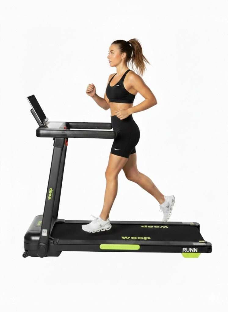 Electric treadmill WEEP RUNN with shock absorption, 15 km/h, 120 kg