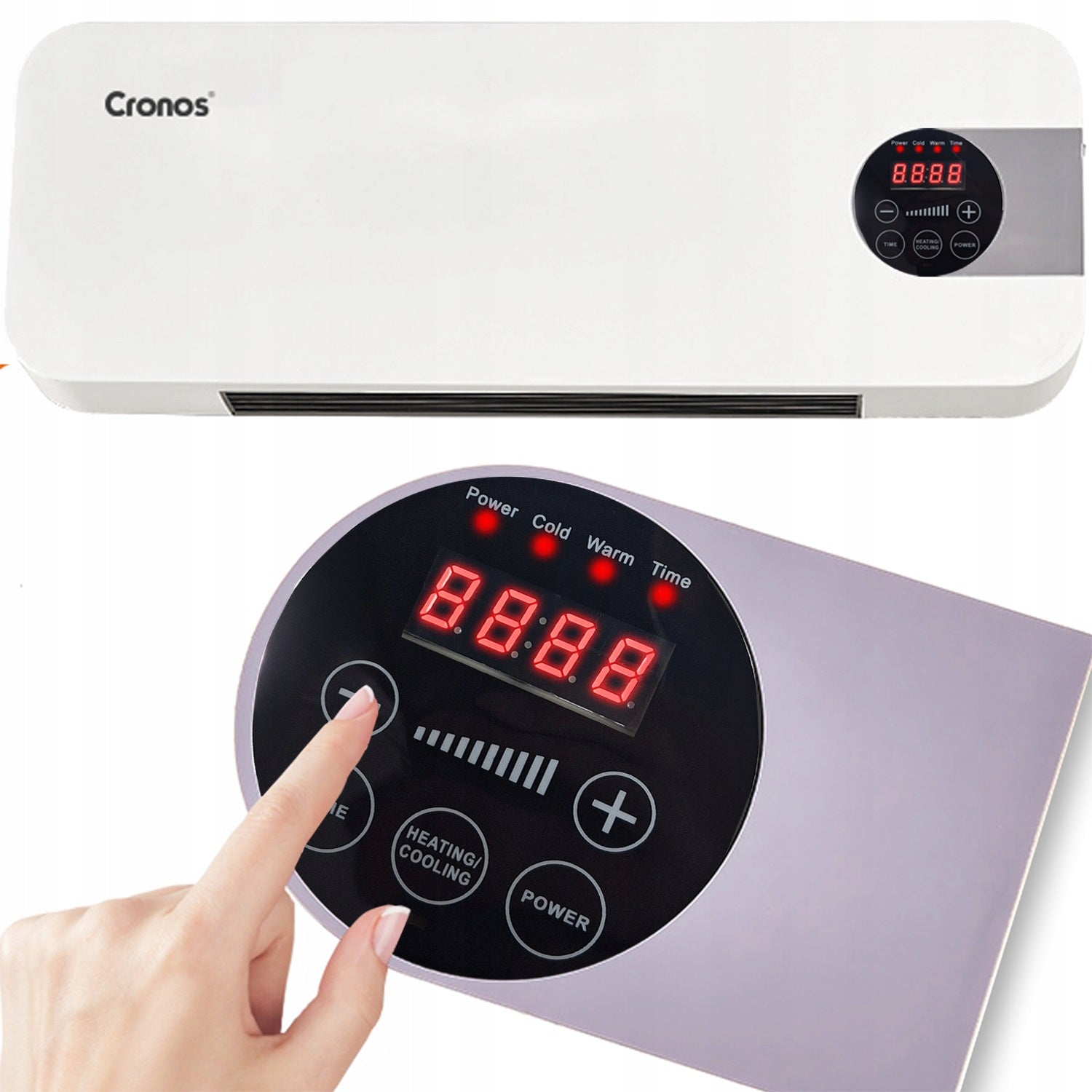 Electric wall heater Cronos HFH-201 1500W Manufacturer code KURTYNA POWIERZNA GRZEJNIK CERAMICZNY