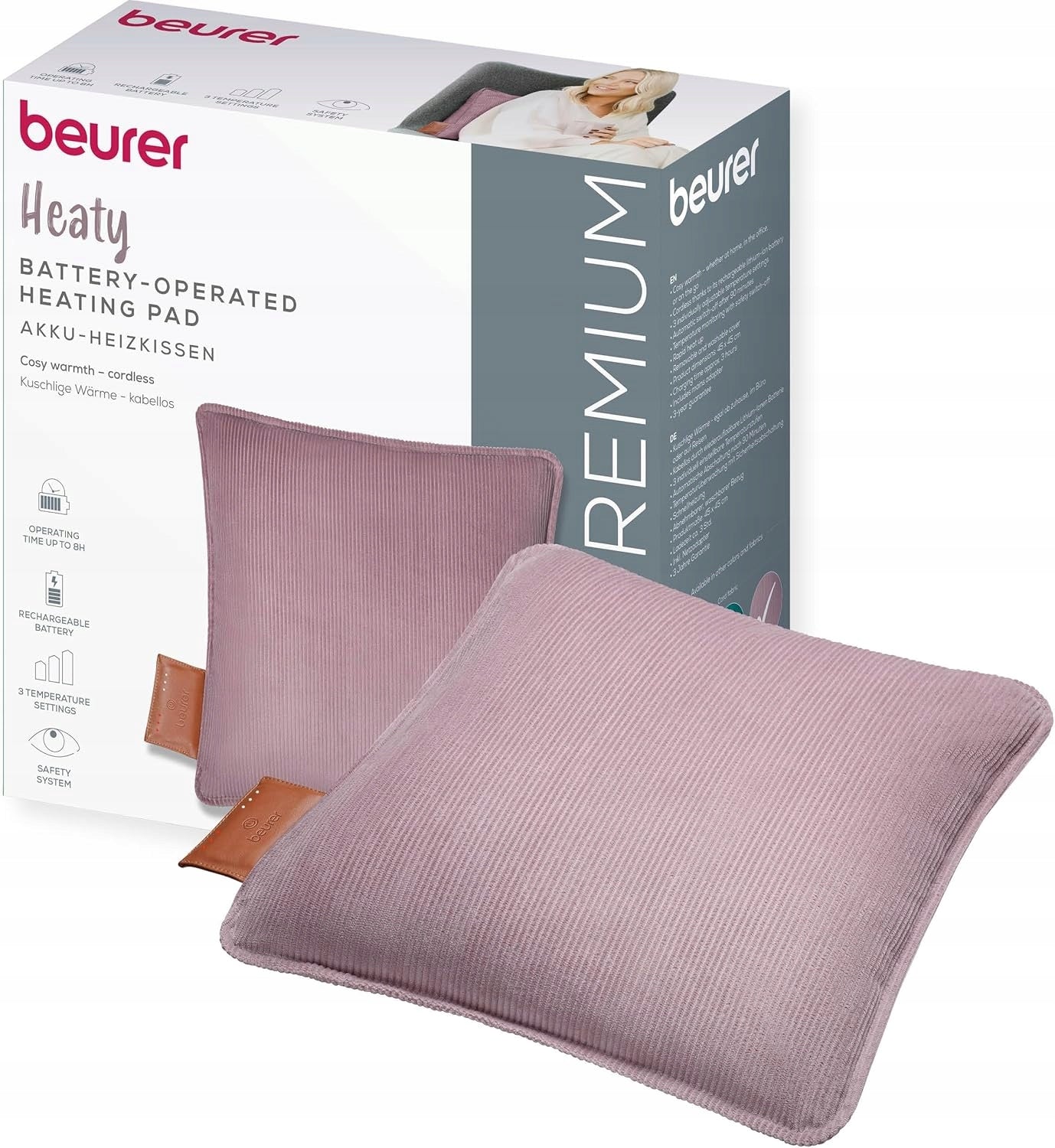 Electric warming cushion BEURER HK 77 Heaty lavender
