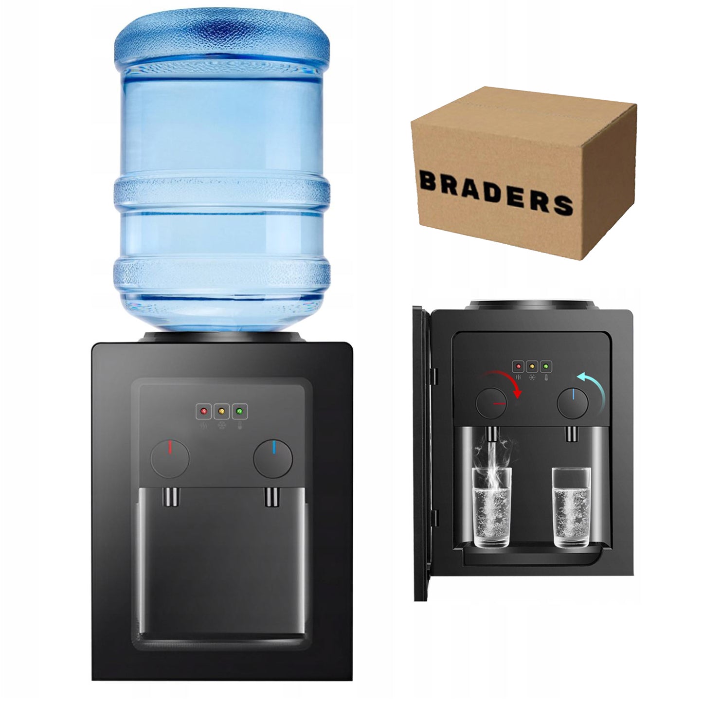 Electric water dispenser 220V, Hot and cold water, 3,5 – 18,9 l