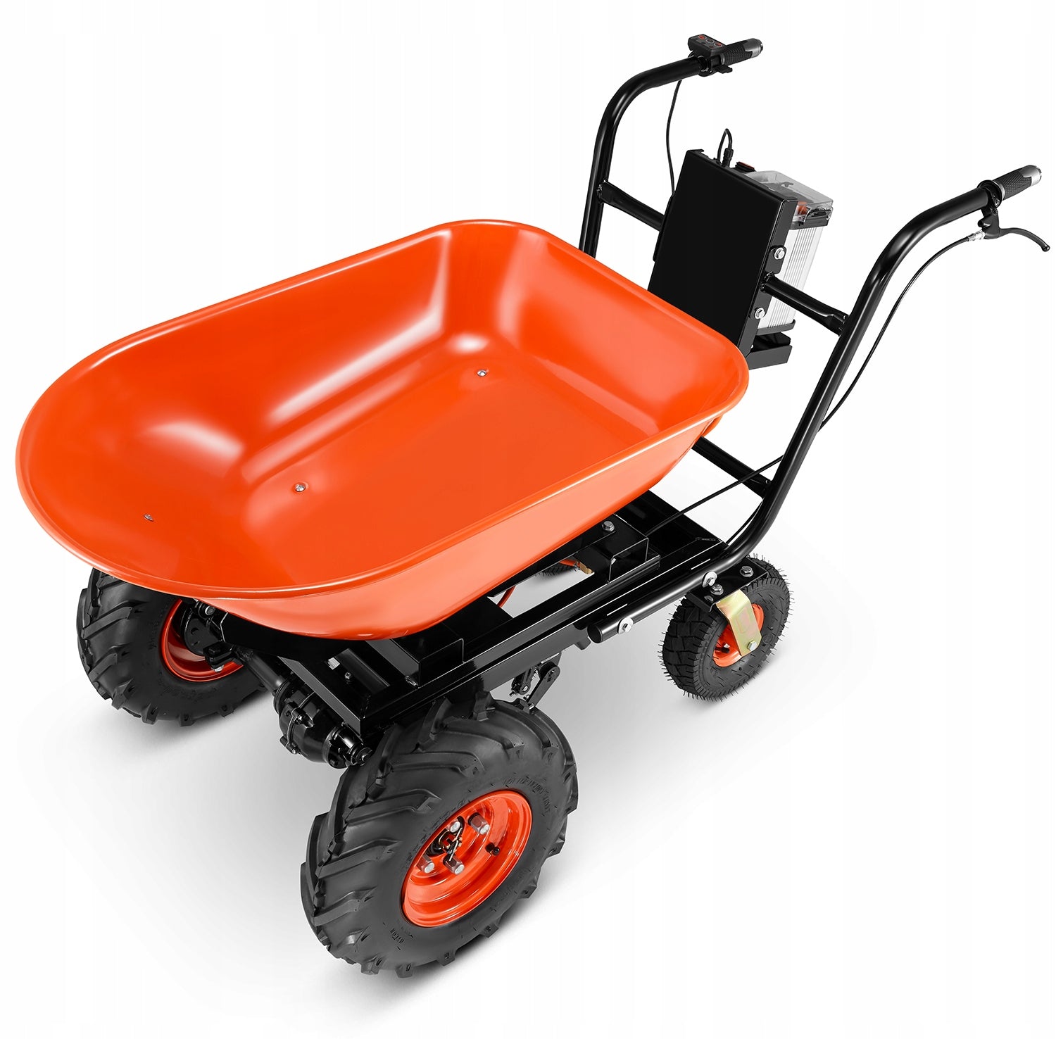 Electric wheelbarrow construction garden cradle BAUMR-AG 2in1 120 L 300 kg 40 V Capacity 120 l