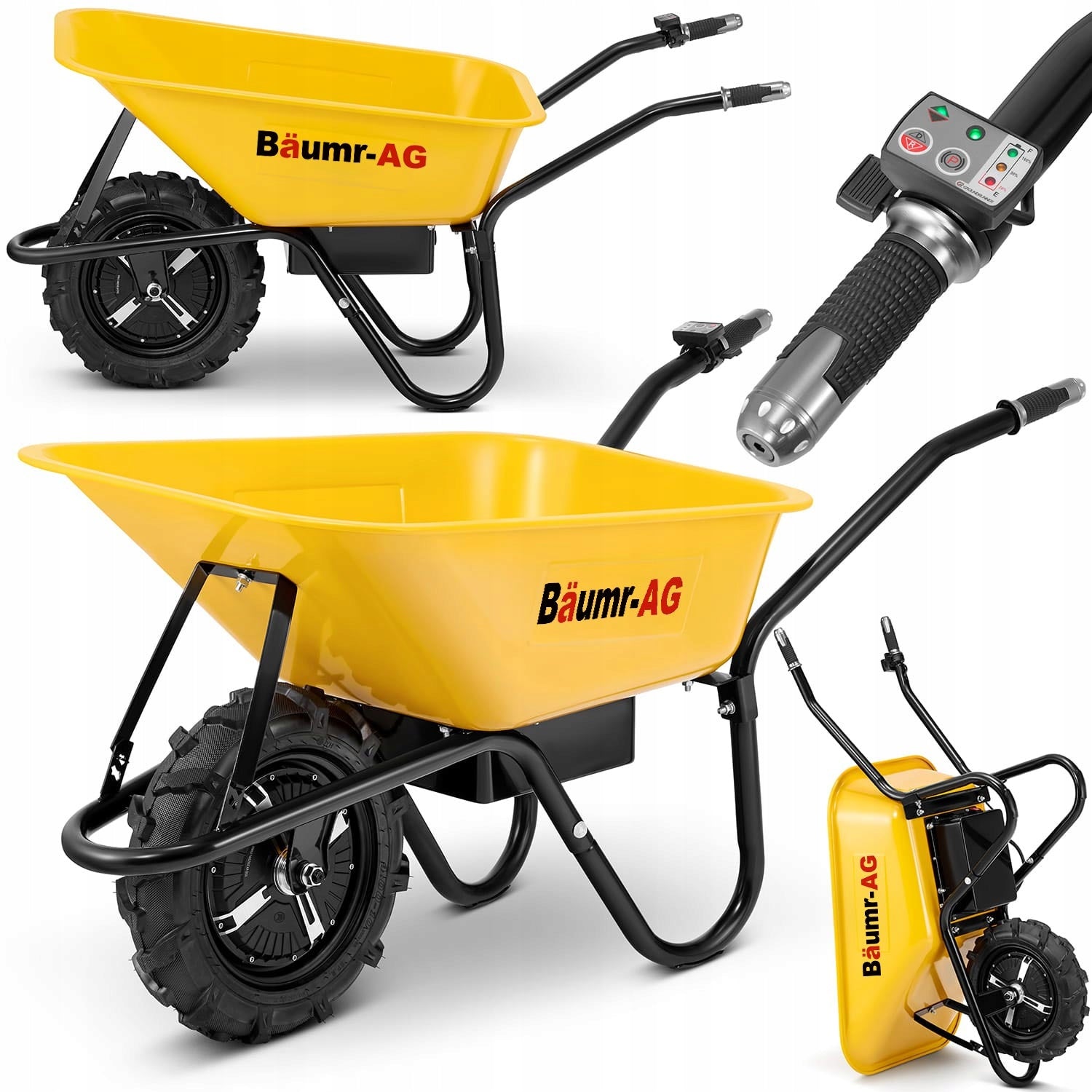 Electric wheelbarrow cordless hauler Baumr-AG BPR-700E 100L 180kg