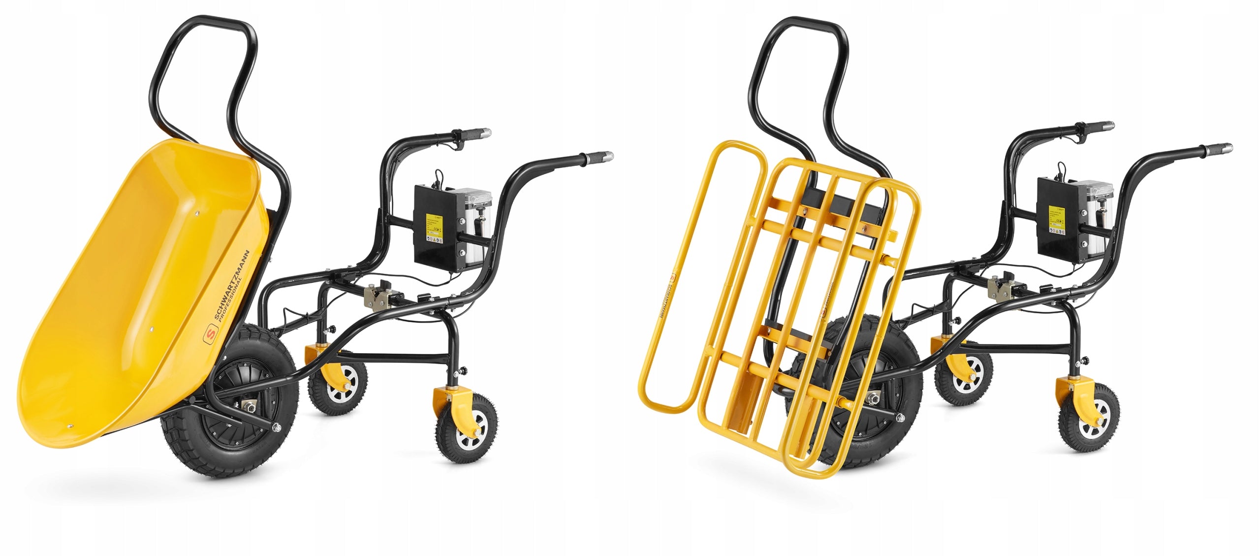 Electric wheelbarrow for battery with drive electric hauler 350W 150kg Packaging status original