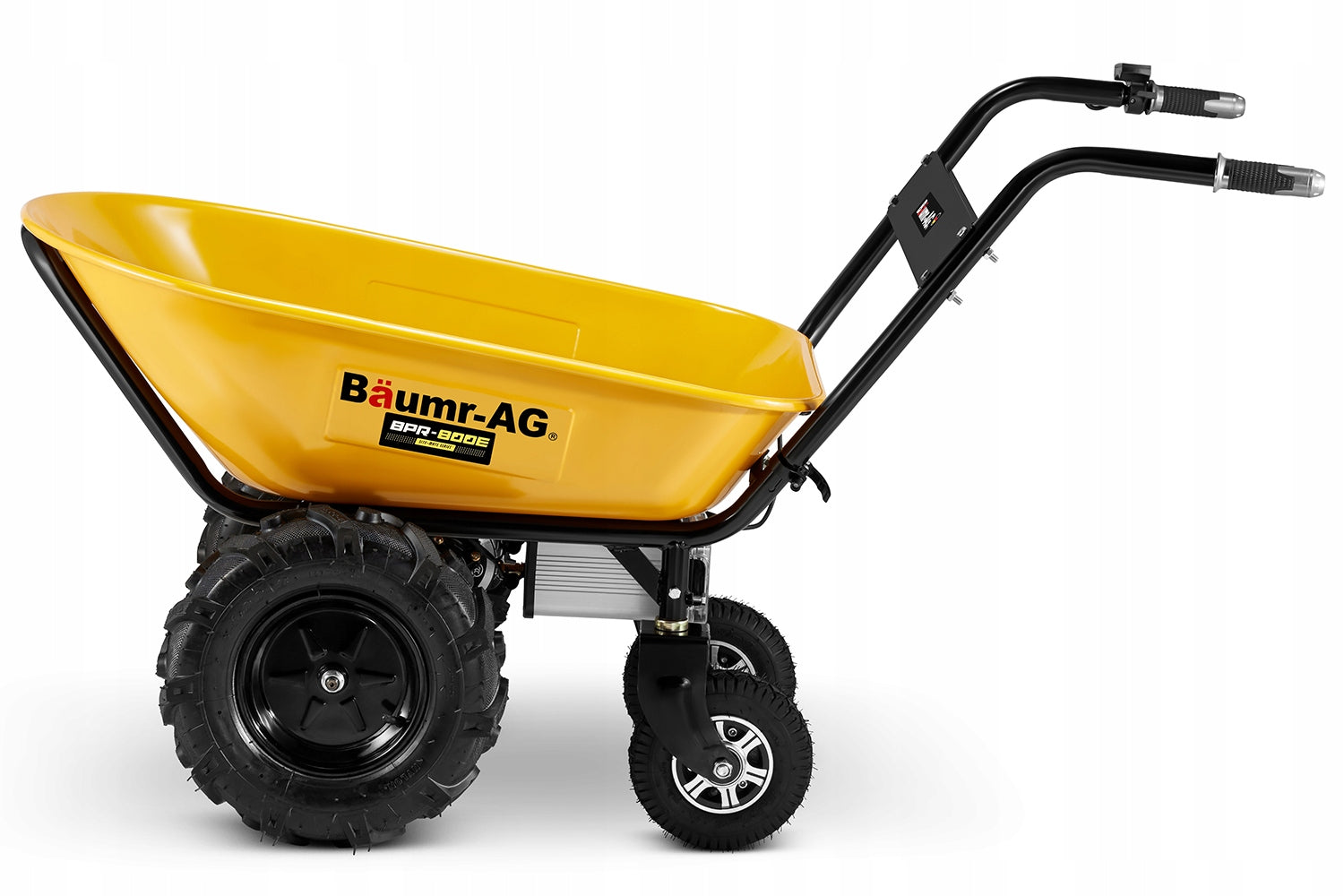 Electric wheelbarrow garden construction hauler 100L BAUMR-AG BPR-800E 260kg Kind wheelbarrow