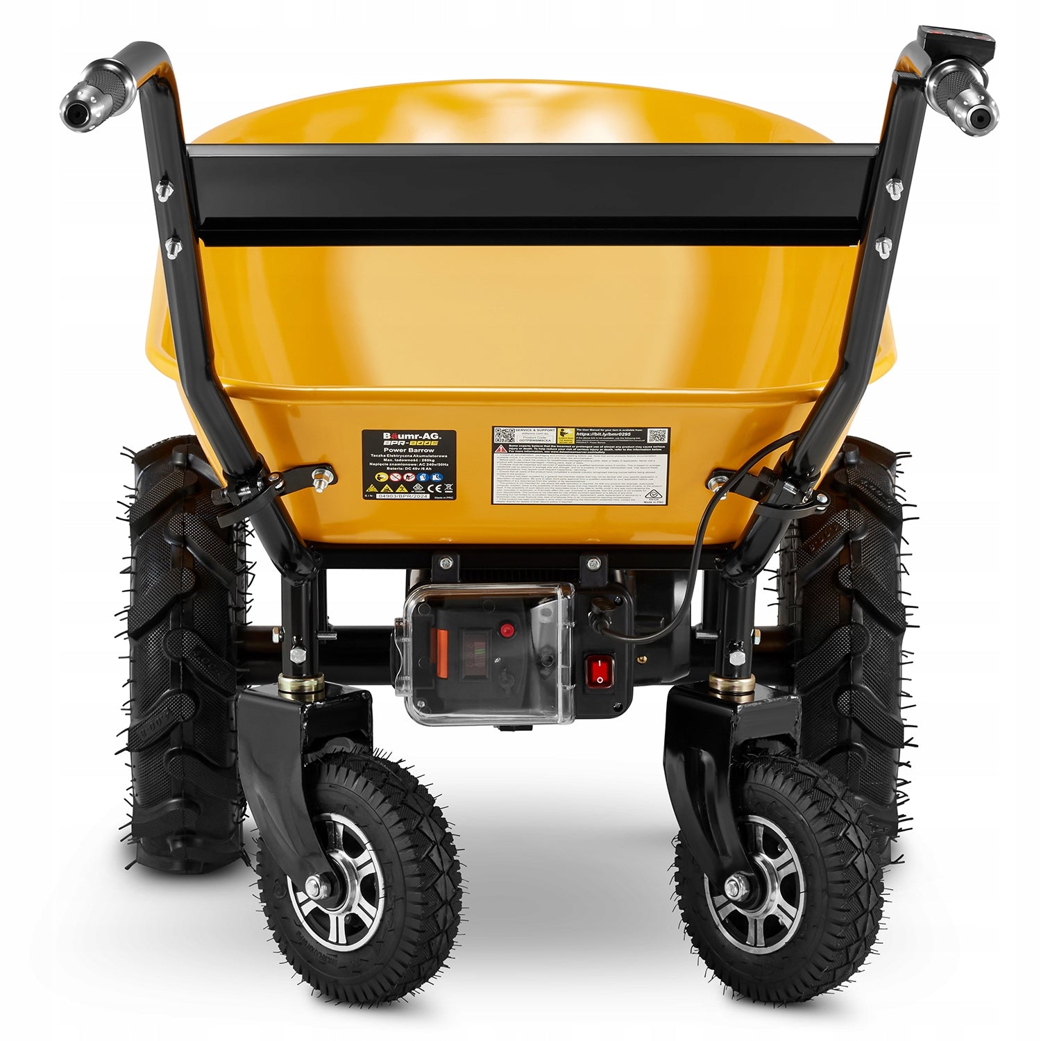 Electric wheelbarrow garden construction hauler 100L BAUMR-AG BPR-800E 260kg Product weight with unit packaging 60 kg