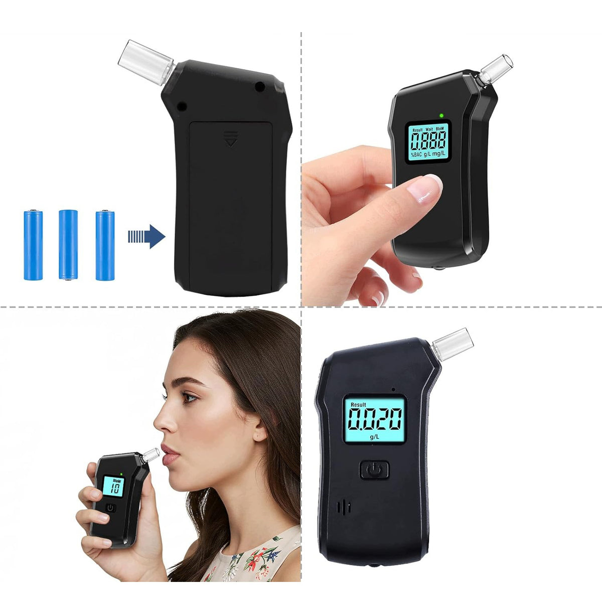 Electrochemical Breathalyzer Mouthpieces Calibration Pro Precise Calibration Grati Kind Disposable
