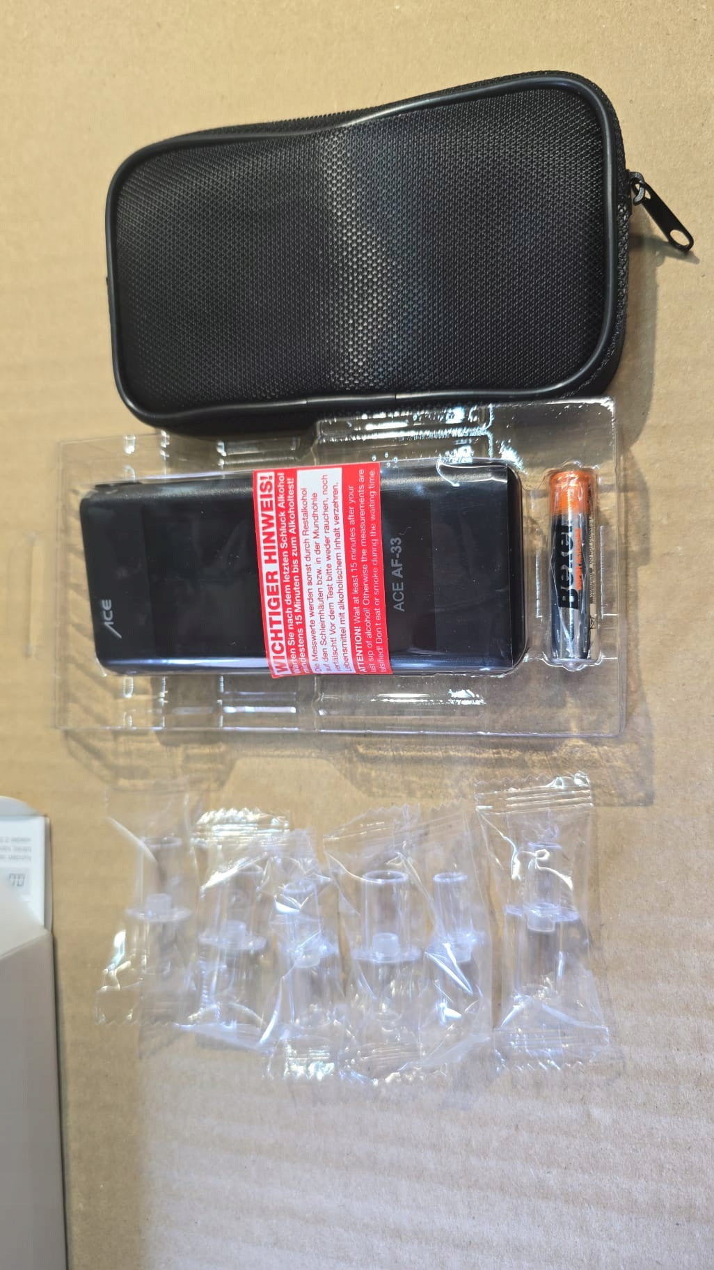 Electrochemical breathalyzer ACE AF-33 Manufacturer code 8617332101