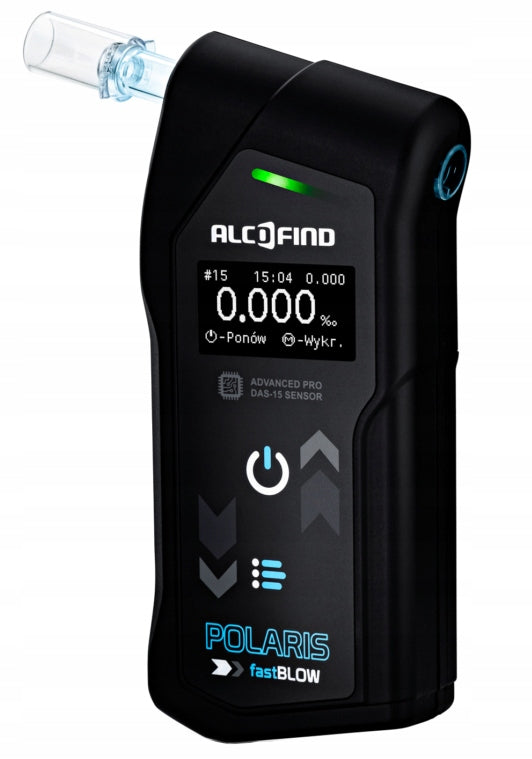 Electrochemical breathalyzer ALCOFIND POLARIS FastBlow 12 months calibration!