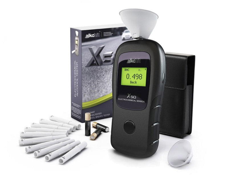 Electrochemical breathalyzer Alkohit X50 free calibrations without limit