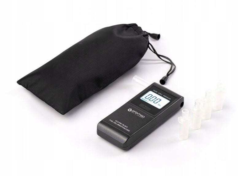 Electrochemical breathalyzer OROMED X12 Pro Black Professional + Mouthpieces Manufacturer code X12 PRO BLACK