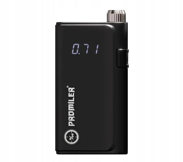 Electrochemical breathalyzer Promiler Razor Calibration 2 Mouthpieces Black Packaging status original