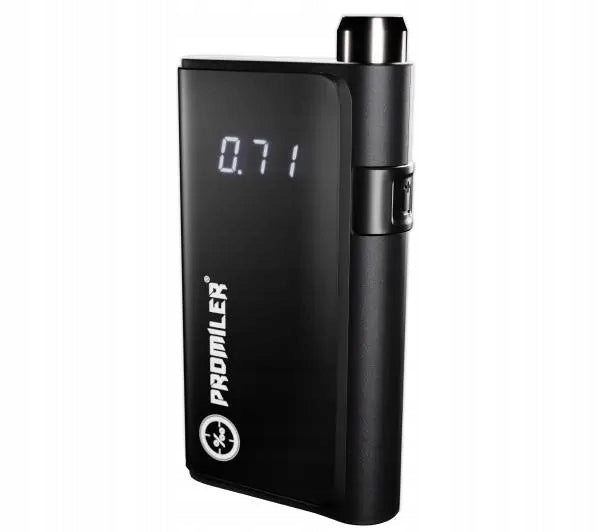 Electrochemical breathalyzer Promiler Razor Calibration 2 Mouthpieces Black