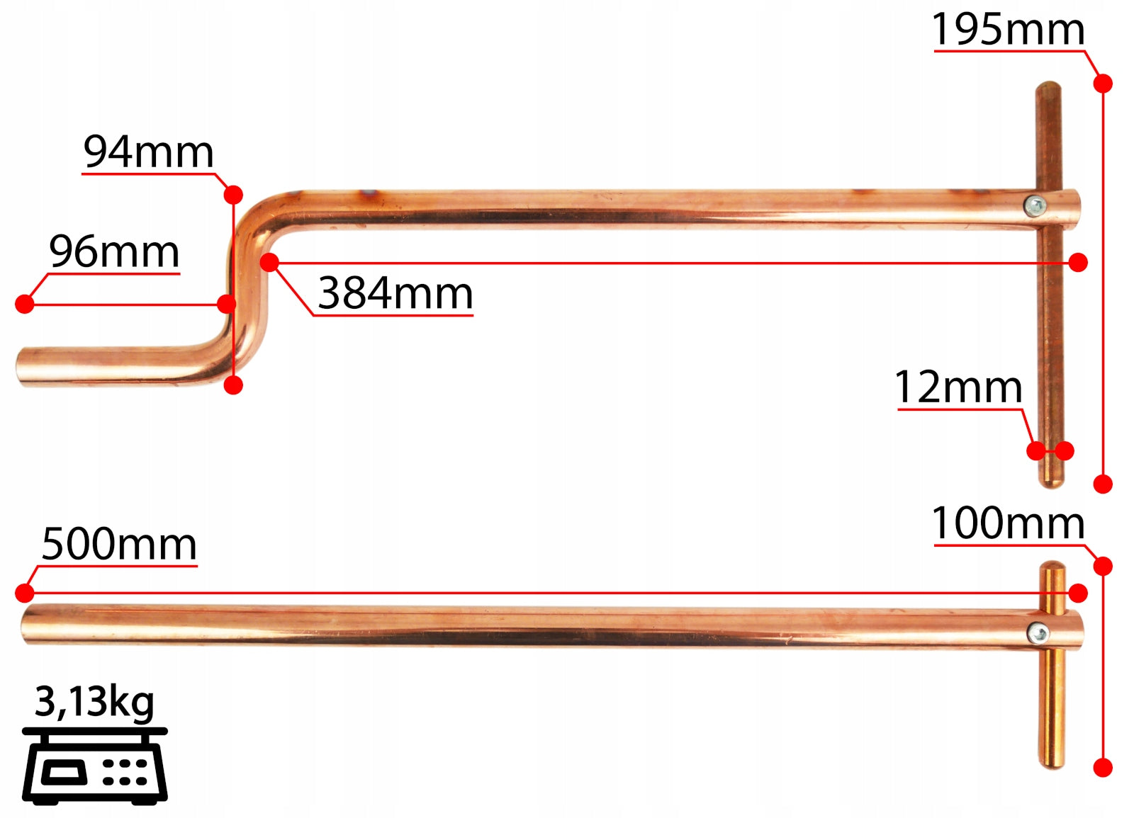 Electrode XA9 500mm Arms for Tick Welding Machine Modular TELWIN 803156 Batteries included no