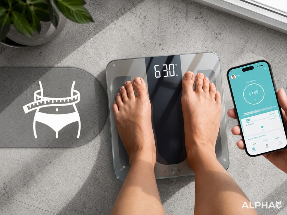 Electronic Bathroom Scale Alpha - Application in Polish Analytical 21in1 Packaging status original