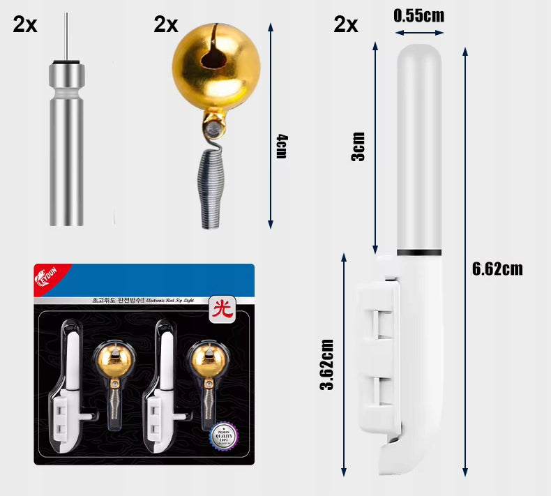 Electronic Bite Indicator for tip x2 response to movement + bell Manufacturer code SYG-SET-04