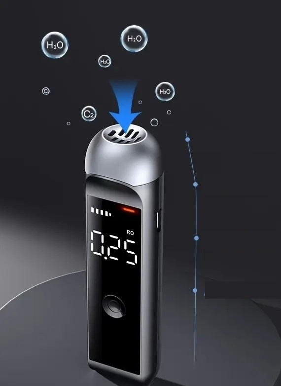 Electronic Breathalyzer Professional Police Accurate Sobriety Tester Brand Azaris