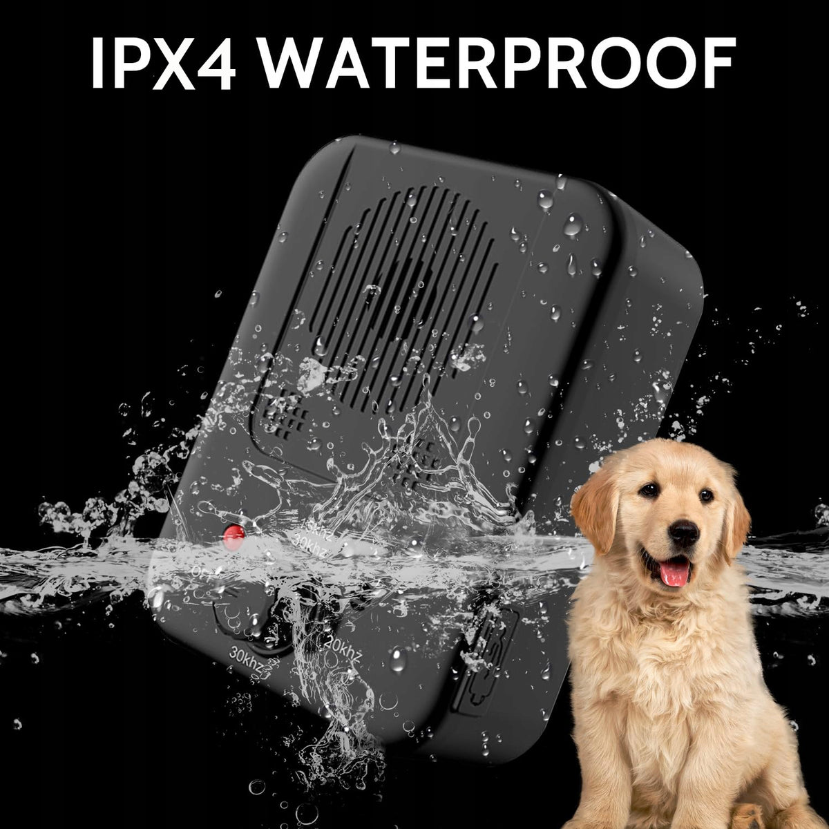 Electronic Dog Trainer Without Collar Anti Bark 3 Modes USB 15m Packaging status original