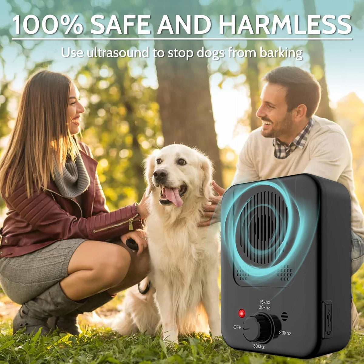 Electronic Dog Trainer Without Collar Anti Bark 3 Modes USB 15m Product weight with unit packaging 0.181 kg