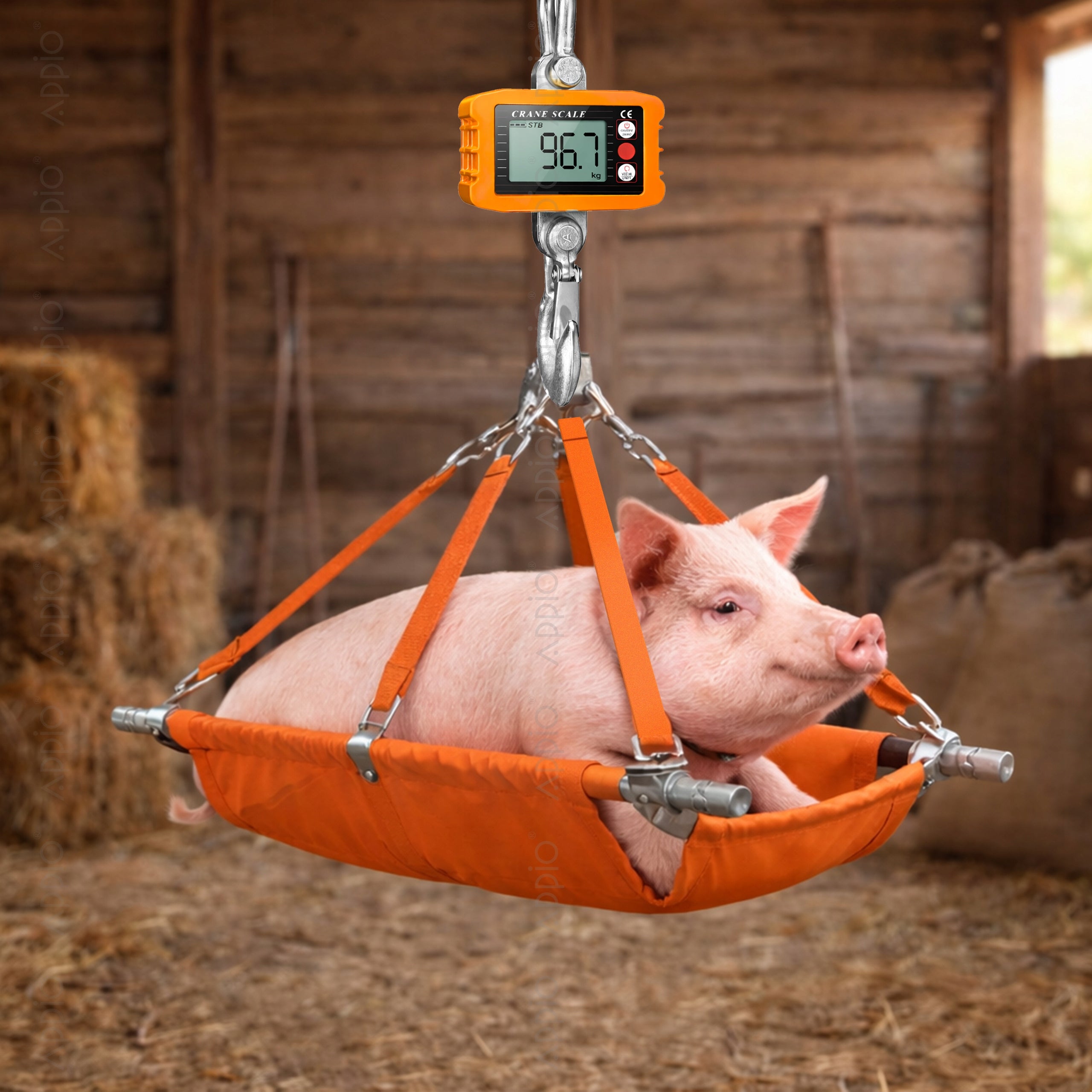 Electronic Hanging Storage Hook Scale 1500kg 1,5T Remote Control LCD Hook Manufacturer code WAG12