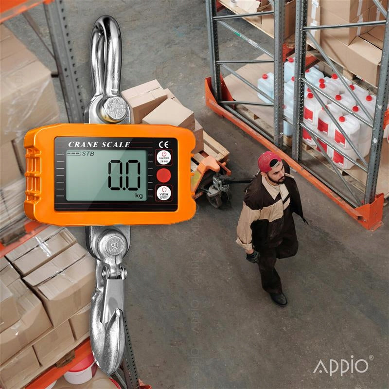 Electronic Hanging Storage Hook Scale 1500kg 1,5T Remote Control LCD Hook Power supply batteries