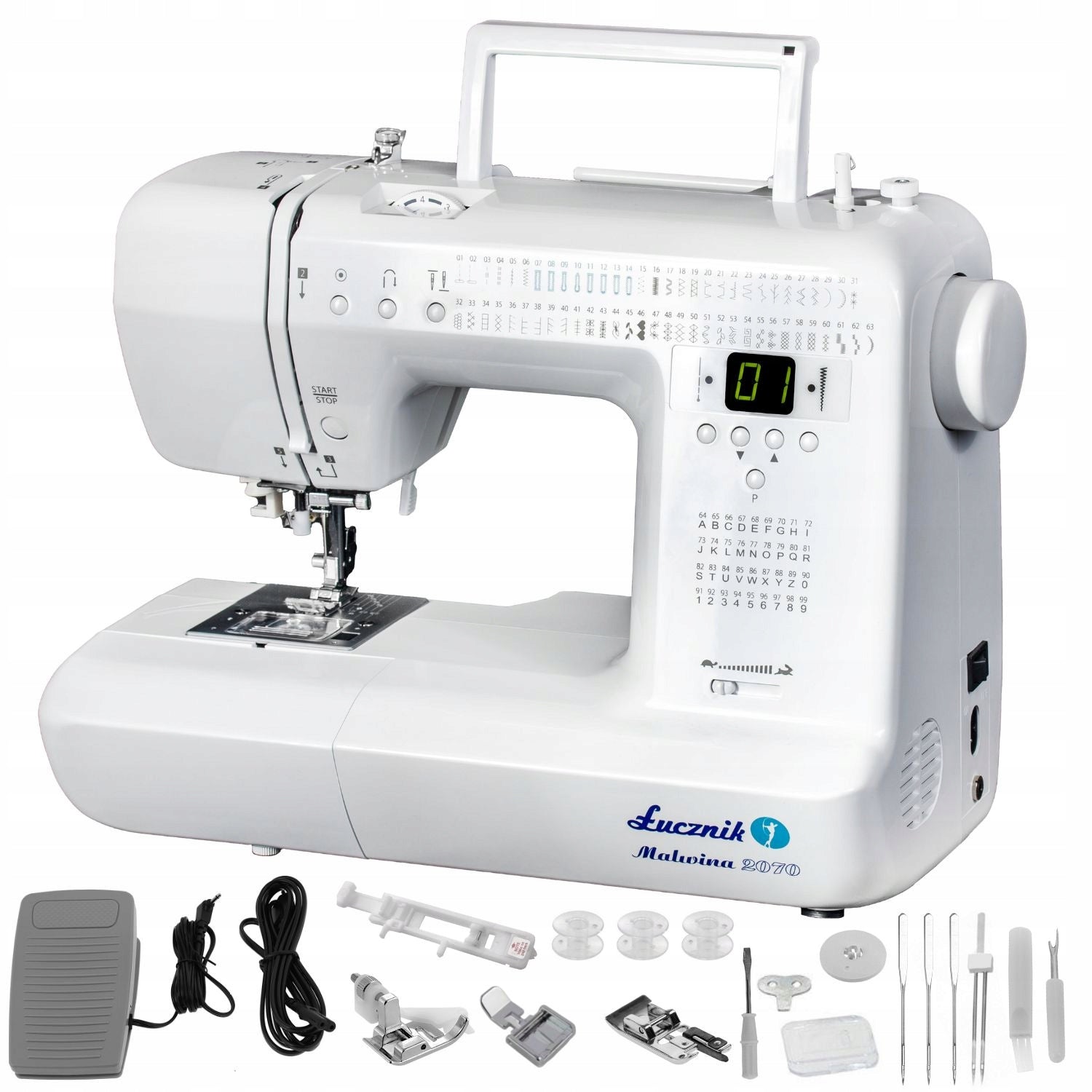 Electronic Home Sewing Machine Strong Malwina 99 Stitches Letter Number