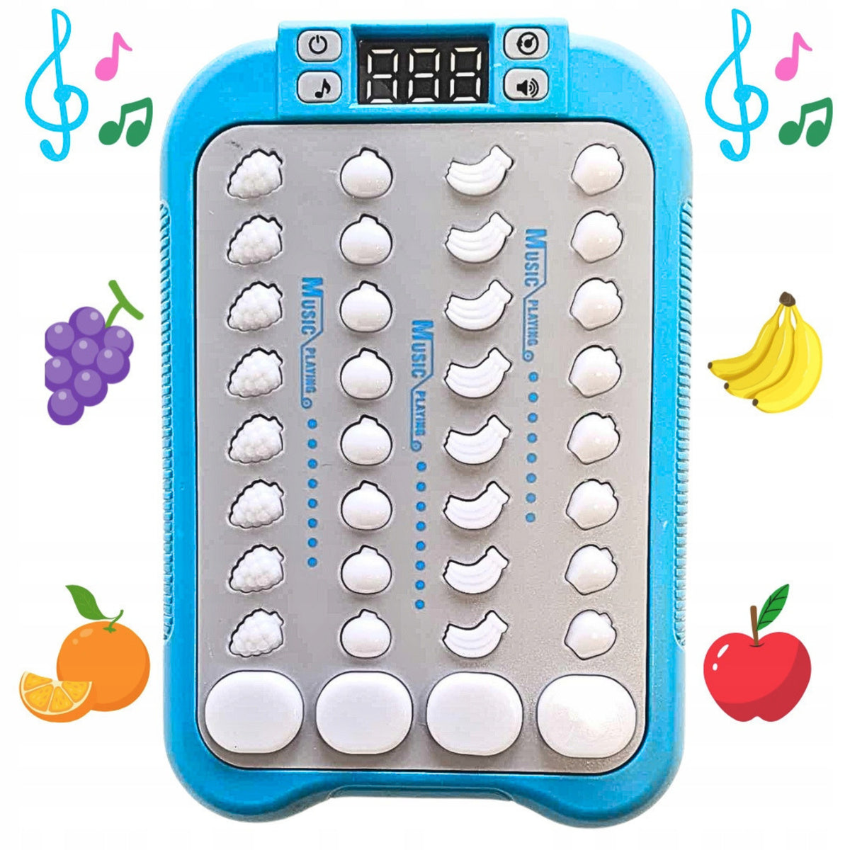 Electronic Music Console ARCADE GAME CATCH FRUIT Blue Brand DK