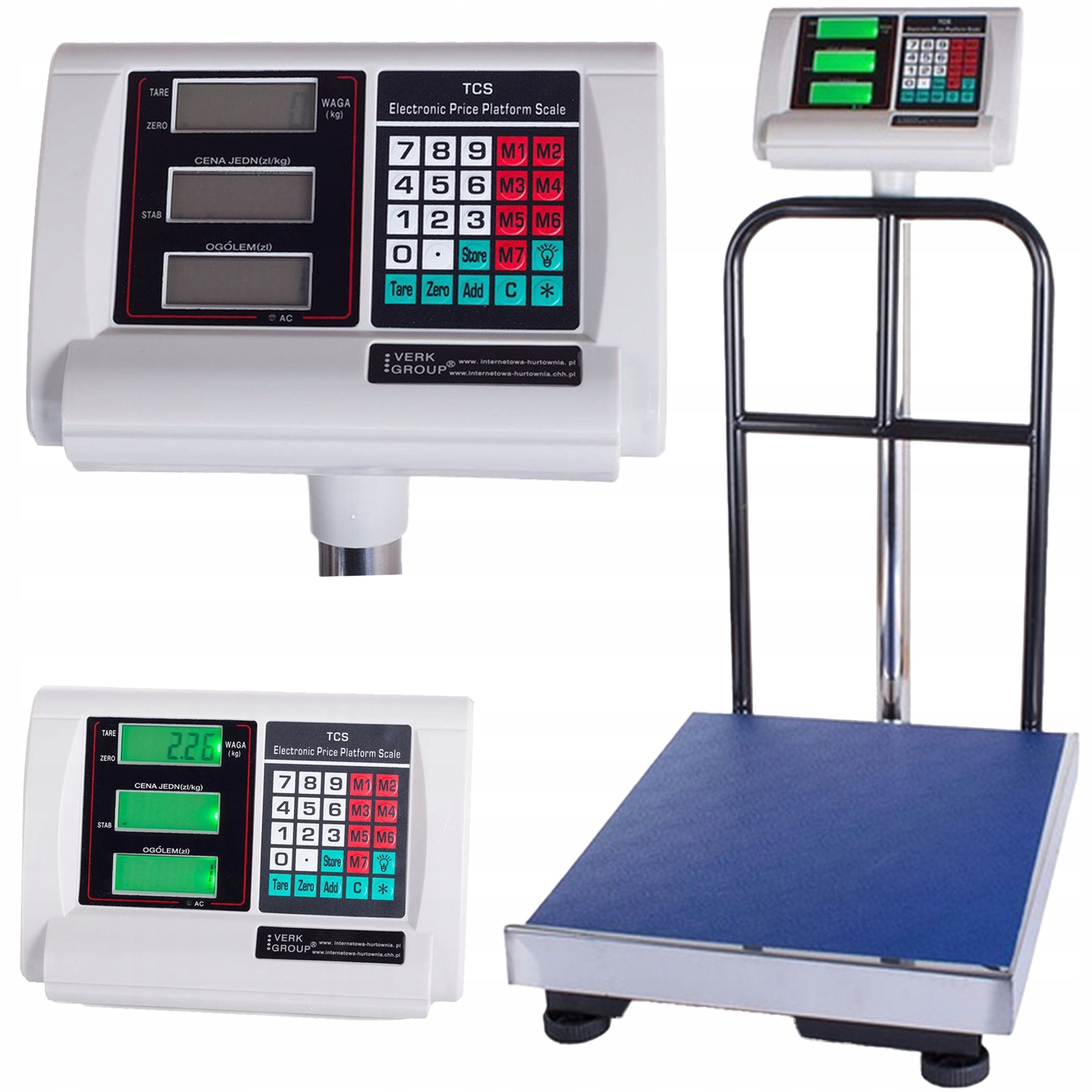 Electronic Storage Scale Backrest Large LCD Screen 300 Kg Packaging status original