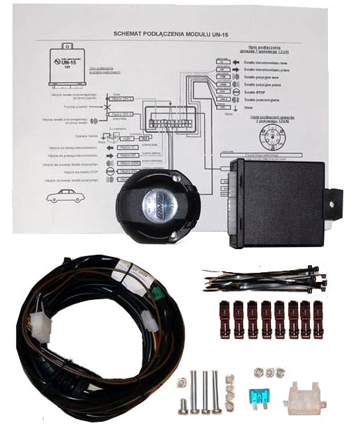 Electronic module trailer hook driver 7 pin