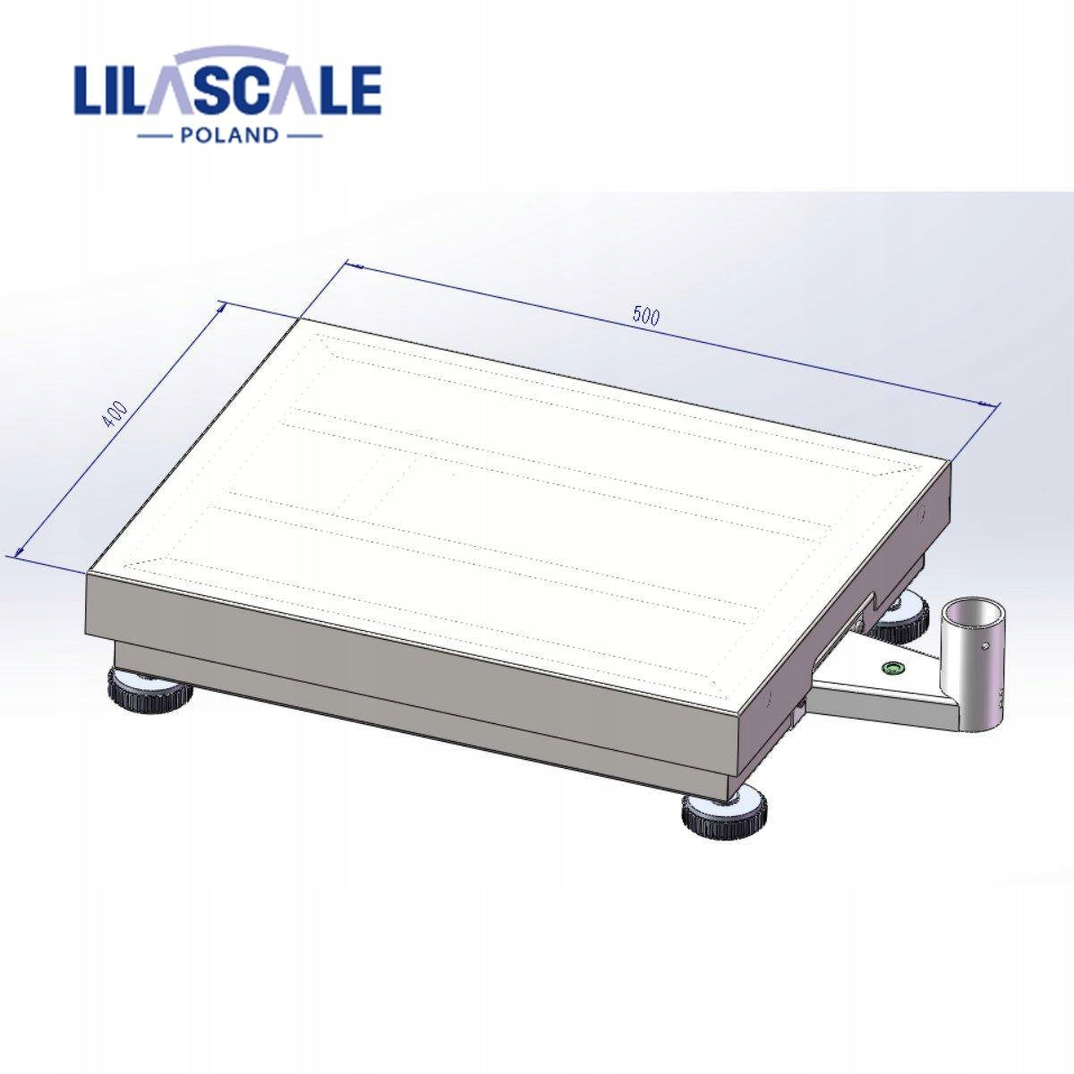 Electronic scale shop platform 40x50cm 150kg RS232 LEGALIZATION Additional information auto-off option tare function LCD display back light built-in battery
