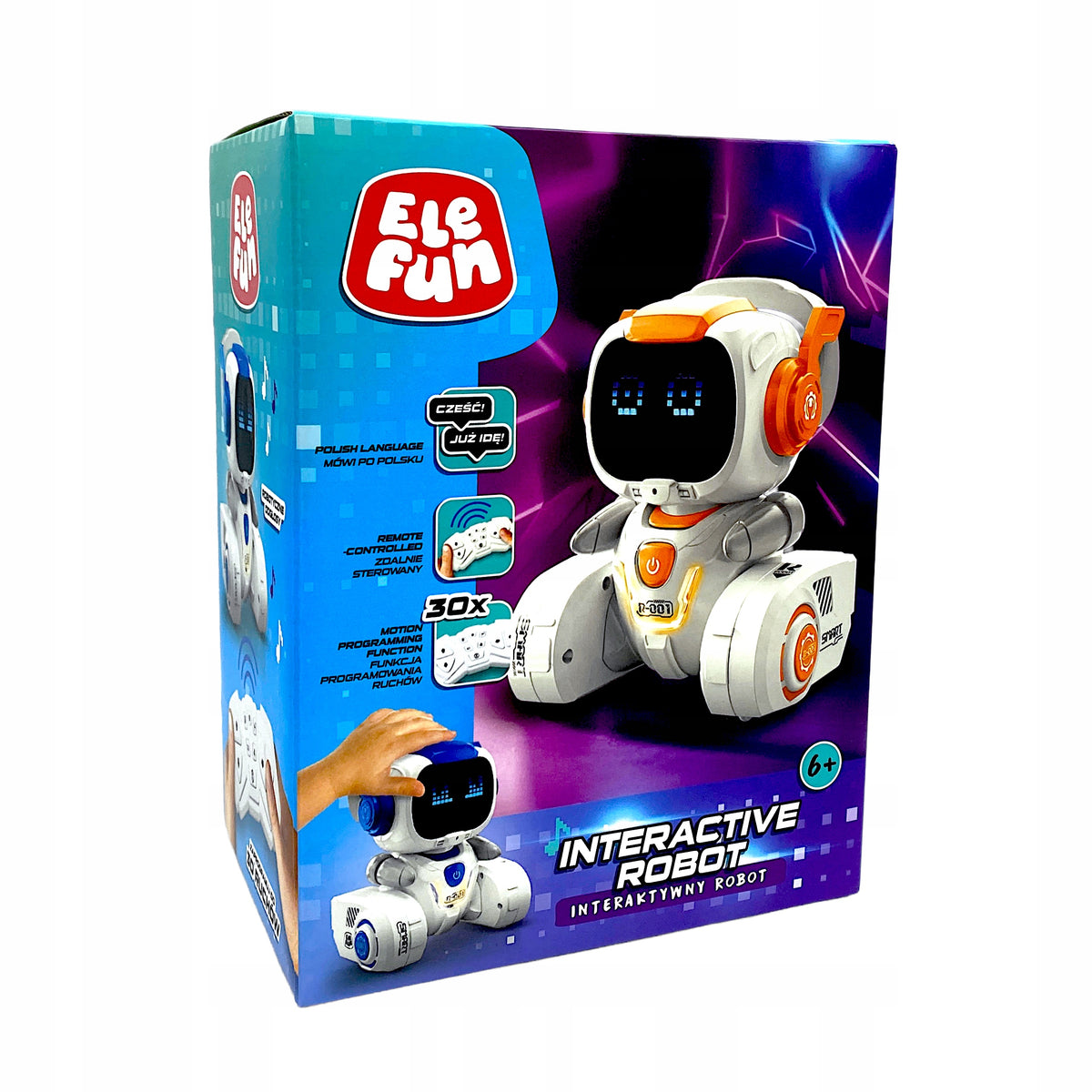 Elefun Interactive Robot PL white/orange