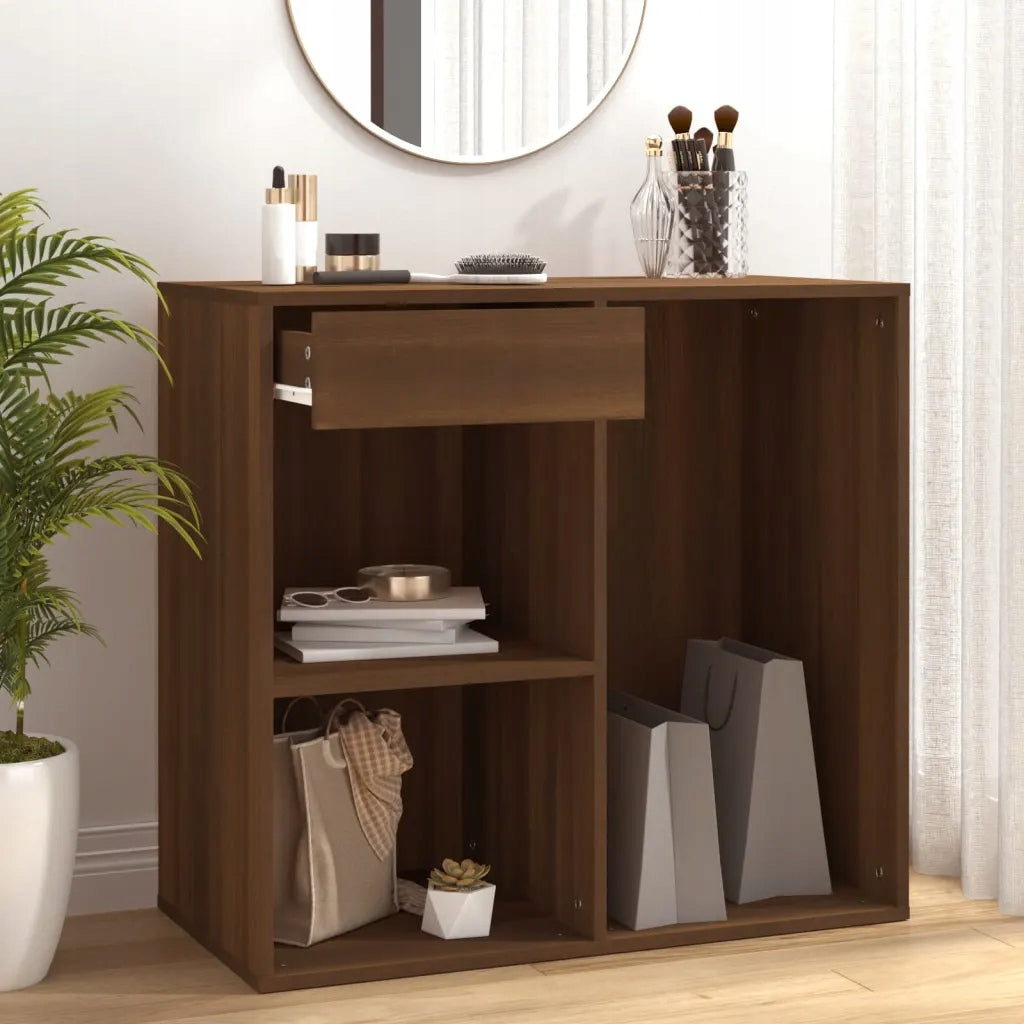 Elegant Cabinet for Cosmetics Brown Oak 80x40x75 cm Packaging status original