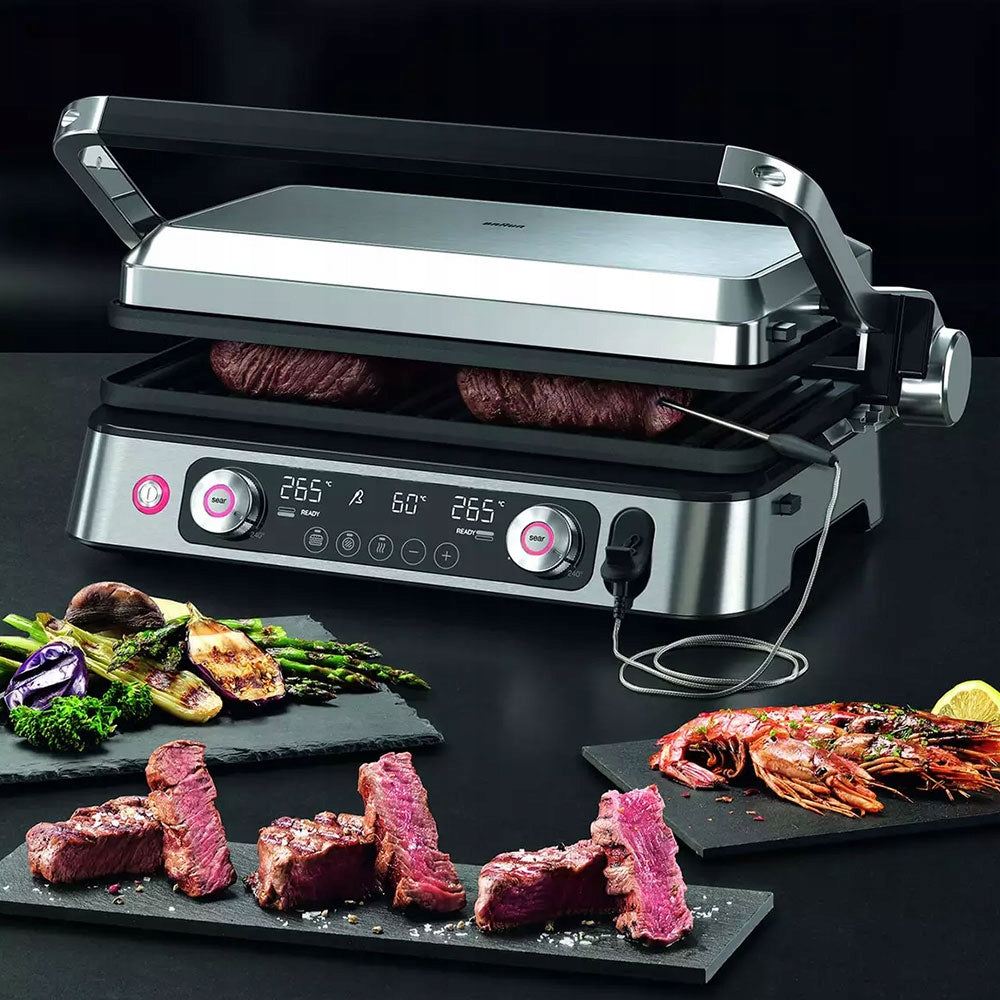 Elektrický gril Braun MultiGrill 9 Pro 2200 W skládací stříbrný/šedý Model MultiGrill 9 Pro CG 9167