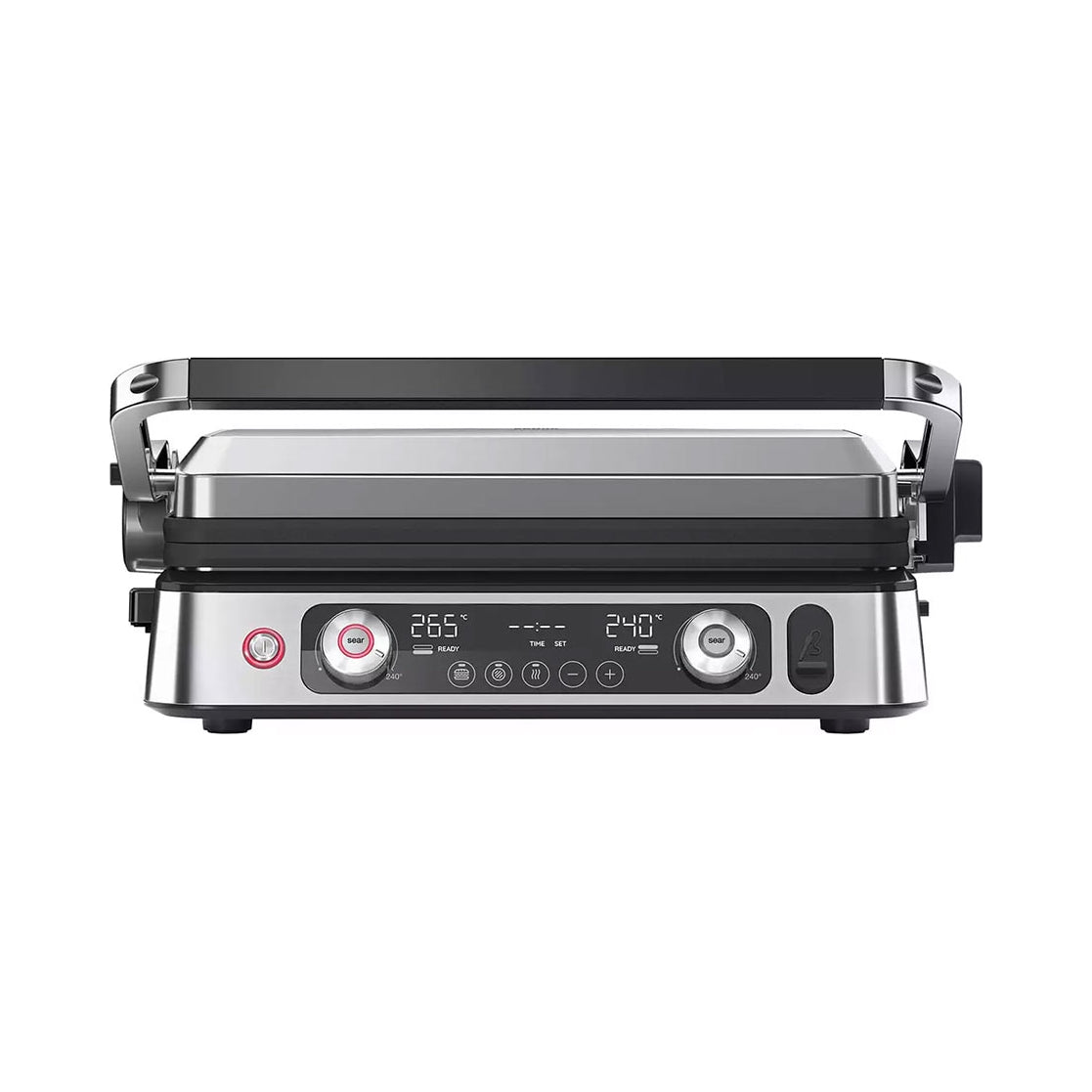 Elektrický gril Braun MultiGrill 9 Pro 2200 W skládací stříbrný/šedý